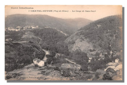 CURES INTESTINALES   CHATEL-GUYON  LA GORGE DE SANS-SOUCI  (scan Recto-verso) OO 0933 - Châtel-Guyon