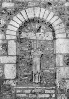  14 Les Moutiers En Cinglais, L'Eglise Statue Ancienne De St Jean Baptiste Trés Rare (scan Recto Verso) OO 0928 - Autres & Non Classés