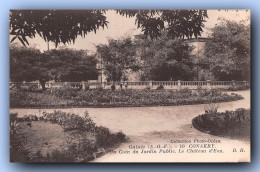 GUINEE Francaise  AOF Conakry Un Coin Du Jardin Public, Le Château D'eau   17 (scan Recto-verso) OO 0918 - Guinea Francesa