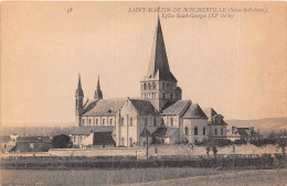 SAINT MARTIN DE BOSCHERVILLE  Eglise Saint Georges  (scan Recto-verso) OO 0971 - Saint-Martin-de-Boscherville