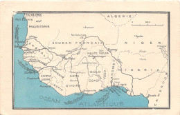 MALI SOUDAN Francais AOF    Carte Map De La Region  (scan Recto-verso) OO 0968 - Mali