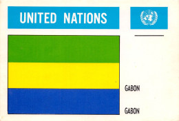 GABON United Nation 1960 Carte 2 Nations Unies  (scan Recto-verso) OO 0961 - Gabon