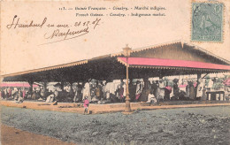 Guinée Française  Conakry  Indigènes Au Marchéde Timbo Carte Colorisee OO 0955 - Guinea Francesa