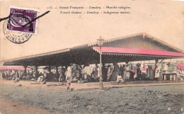 GUINEE Francaise  CONAKRY  Marché Indigène Colorisée   (scan Recto-verso) OO 0950 - Guinea Francesa