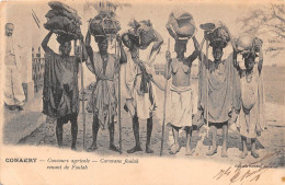 GUINEE Francaise Caravane Foulash ( Foulah Caravane) Venant De FOULAH Ed Owondo Trés Rare (scan Recto-verso) OO 0950 - Guinée Française