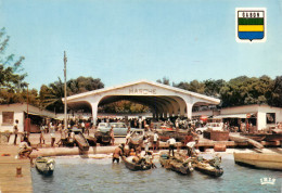 Gabon PORT-GENTIL Le Débarcadère Du Marché (pirogues) (scan Recto-verso) OO 0996 - Gabun