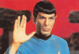 STAR  TREK Leonard Nimoy   SPOCK  Le Salut Carte Vierge  105 117 (scan Recto-verso) OO 0992 - Serie Televisive