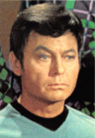 STAR TREK  Dr Mc COY  De Forest Lekkey  PORTRAIT Sk1 (scan Recto-verso) OO 0988 - TV-Serien