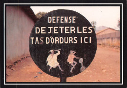 BENIN  Porto Novo  Chez Bonne Idée Defense De Jeter Les Tas D' Ordurs Ici (scan Recto-verso) OO 0985 - Benin