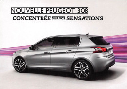 Nouvelle PEUGEOT 308  (scan Recto-verso) OO 0976 - Voitures De Tourisme