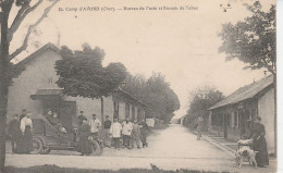 CAMP D'AVORD BUREAU DE POSTE ET BUREAU DE TABAC 1913 TBE - Avord