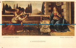 R061266 Postcard. L Annunziazione. Leonardo Da Vinci - Monde