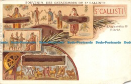 R061282 Souvenir Des Catacombes De St. Calliste. Via Appia Antica 33. Roma - World