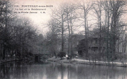 94* FONTENAY SOUS BOIS   Lac – Restaurant De La Porte Jaune        RL45,1064 - Fontenay Sous Bois