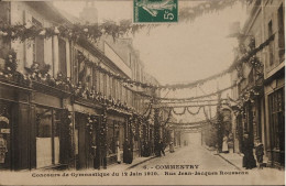 Montluçon Concours De Gymnastique 12 Juin 1910 Rue Jean Jacques Rousseau - Commentry