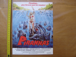 Synopsis Cinema Movie PIRANHAS Dillman Menzies McCarthy Wynn Steele Dante - Autres & Non Classés