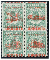 P3090 B - SPAIN PATRIOTIC ISSUES, BURGOS, EDIFIL 87/90, WITH RED OVERPRINT. MNH - Other & Unclassified