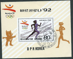 North Korea 1992 ; Olympic Games A Barcelona; Annullo Con La Mascotte - Estate 1992: Barcellona