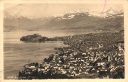 ZURICH, ZURICHSEE, LAKE, ARCHITECTURE, MOUNTAIN, PANORAMA, SWITZERLAND, POSTCARD - Zürich