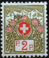 SCHWEIZ, SUISSE 1911 - 1921, MI 2 I, PORTOMARKE ZUSATZ P.P., UNGEBRAUCHT, FALZ,CHARNIERE - Portofreiheit