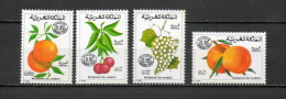 MAROC TAXE  N°  60 à 63    NEUFS SANS CHARNIERE  COTE 3.50€    FRUIT FLORE - Maroc (1956-...)