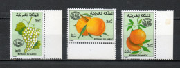 MAROC TAXE  N°  64 à 66    NEUFS SANS CHARNIERE  COTE 4.40€    FRUIT FLORE - Marokko (1956-...)