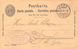 Bern S. Zwygart Portenier -Lüscher Firmen Gewerbestempel Besonderheiten - Stamped Stationery