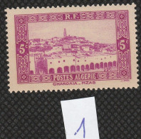 Année 1936-N°104a Neuf**MNH : Ghardaïa-M'Zab : Variété Tâche Blanche Devant Le "5" De Droite   (1) - Unused Stamps