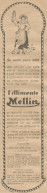 W1362 Alimento MELLIN - Se Avete Poco Latte - Pubblicità 1926 - Vintage Advert - Werbung