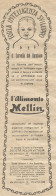 W1340 Alimento MELLIN - Il Cervello Del Bambino - Pubblicità 1926 - Vintage Adv - Werbung