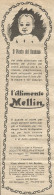 W1334 Alimento MELLIN - Il Pianto Del Bambino - Pubblicità 1926 - Vintage Advert - Werbung