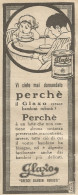 W1317 GLAXO Cresce Bambini Robusti - Pubblicità 1926 - Vintage Advert - Werbung