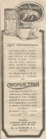 W1307 OVOMALTINA - Ogni Convalescenza... - Pubblicità 1926 - Vintage Advert - Werbung