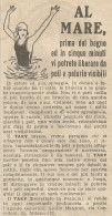 W1283 Crema Depilatoria TAKY - Pubblicità 1926 - Vintage Advert - Werbung