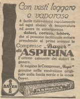 W1279 Compresse Bayer Di ASPIRINA - Pubblicità 1926 - Vintage Advert - Werbung