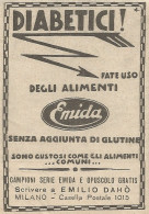 W1260 Alimenti EMIDA Senza Glutine - Pubblicità 1931 - Vintage Advertising - Werbung