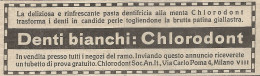 W1257 Dentifricio Chlorodont - Pubblicità 1932 - Vintage Advertising - Werbung