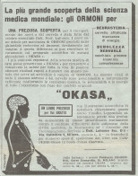 W1259 OKASA - Debolezza Sessuale - Pubblicità 1933 - Vintage Advertising - Werbung