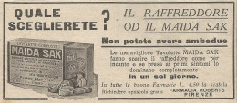 W1248 Raffreddore O Maida Sak - Pubblicità 1932 - Vintage Advertising - Werbung