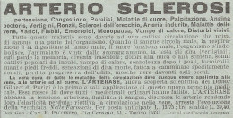 W1249 ARTERASE Contro L'Arterio Sclerosi - Pubblicità 1932 - Vintage Advertising - Werbung