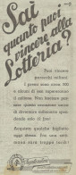 W1195 Lotteria Di Merano - Pubblicità 1926 - Vintage Advert - Werbung