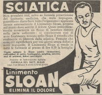 W1190 Linimento Sloan - Sciatica - Pubblicità 1926 - Vintage Advert - Werbung