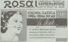 W1209 Colonia LA DUCALE - Pubblicità 1934 - Vintage Advert - Reclame