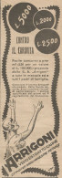 W1175 ARRIGONI - Contro Il Carovita - Pubblicità 1926 - Vintage Advert - Werbung