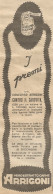 W1171 ARRIGONI - I Premi Contro Il Carovita - Pubblicità 1926 - Vintage Advert - Reclame