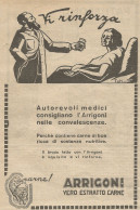 W1163 ARRIGONI - Vi Rinforza - Pubblicità 1926 - Vintage Advert - Reclame