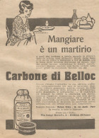 W1143 Carbone Di BELLOC - Pubblicità 1926 - Vintage Advert - Reclame