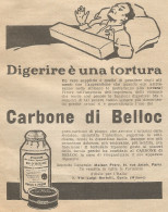 W1140 Carbone Di BELLOC - Pubblicità 1926 - Vintage Advert - Publicidad