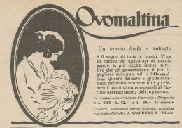 W1120 OVOMALTINA Un Bimbo Bello E Robusto - Pubblicità 1926 - Vintage Advert - Reclame