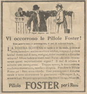 W1112 Pillole FOSTER Per I Reni - Pubblicità 1926 - Vintage Advert - Reclame